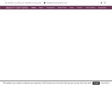 Tablet Screenshot of beautymattersleeds.co.uk